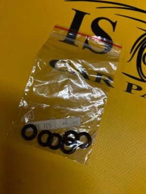 6 x прокладка форсунки 8,54x3,10 bmw nowa oem фото №1