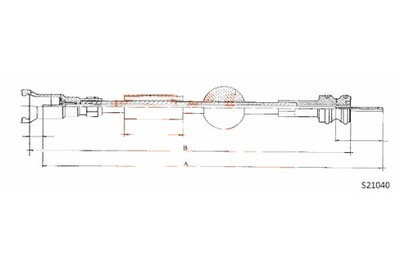 COFLE ТРОС СПИДОМЕТРА COFLE S21040 PEUGEOT 309 85-