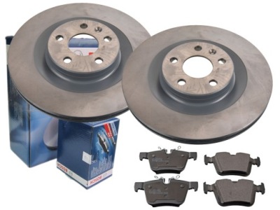 Тормозные диски + тормозные колодки bosch задняя volvo s60 iii 320mm фото №1