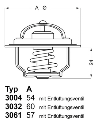 ТЕРМОСТАТ СИСТЕМЫ ОХЛАЖДЕНИЯ 3004.92D1