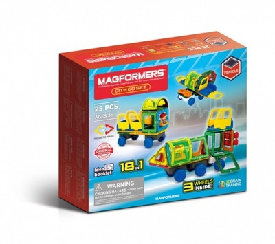 MAGFORMERS Klocki magnetyczne City Go Set 25 elementów