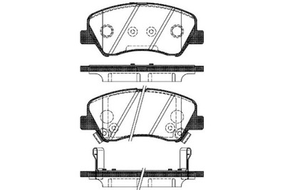 REMSA КОЛОДКИ ГАЛЬМІВНІ HYUNDAI I20 1.1 CRDI (GB)