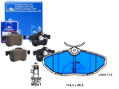 Ate 13.0460-2730.2 набір гальмівних колодок гальмівних, гальма дискові фото №1