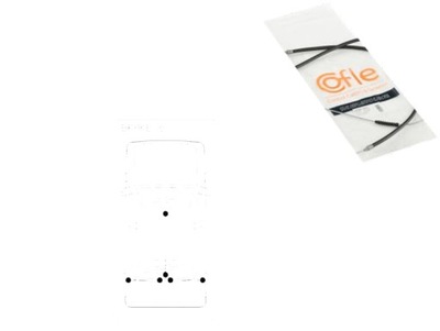 Трос гальма ручного peugeot 406 00-04 перед cof фото №1