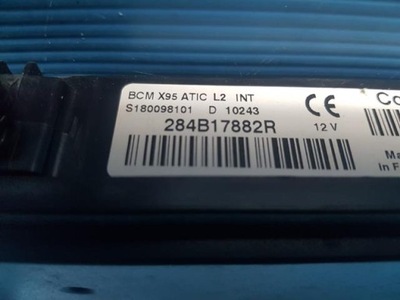 Renault megane iii модуль bcm 284b17882r фото №1
