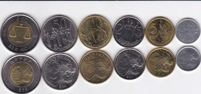 ETIOPIA zestaw 6 monet