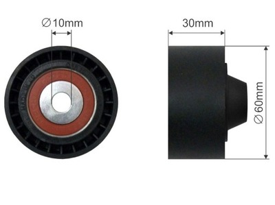 Ролик натяжителя fiat fiorino qubo 1.4 фото №1