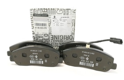 Тормозные колодки тормозные renault master iii перед 410603847r оригинал фото №1