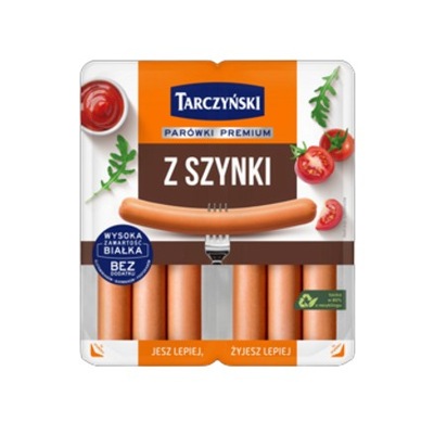 Parówki z szynki 220 g Tarczyński