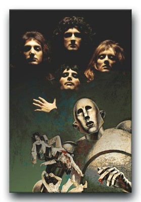 Queen - OBRAZ na płótnie 120x80 cm plakat