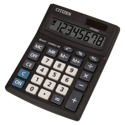 Kalkulator Citizen CMB801BK czarny biurowy 8-cyfrowy