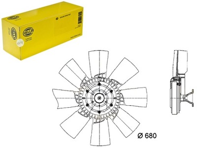 Hella вентилятор радиатора фото №1