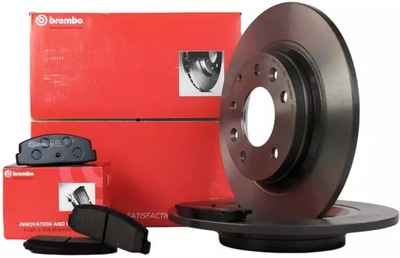 Brembo гальмівні диски + гальмівні колодки задня mazda 6 gg gy gh фото №1