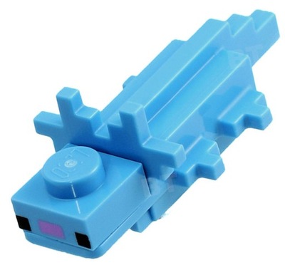 Axolotl - figurka LEGO MINECRAFT niebieski