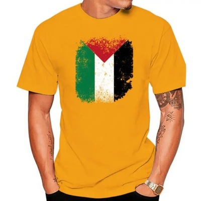 Koszulka Najnowsza koszulka męska 2023 Men Fashion Palestine Palestyna z bawełny palestyńskiej, L