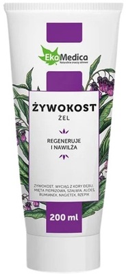 ŻEL Z ŻYWOKOSTEM regenerujący łagodzący Ekamedica 200 ml