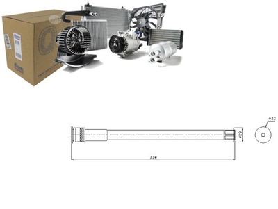 DESHUMECTADOR DE ACONDICIONADOR ALFA ROMEO 147 156 166 GT BM  