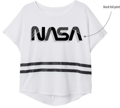 Koszulka t-shirt NASA 158 cm 12-13 lat OVERSIZE