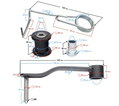 TENSOR CADENA PARA ATV 250 STXE  