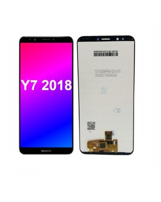 LCD WYŚWIETLACZ Dotyk Ekran Huawei Y7 2018 Black