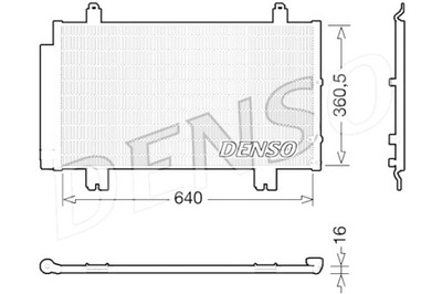 DENSO CONDENSADOR DE ACONDICIONADOR LEXUS GS 3.0 4.3 04.05-11.11  