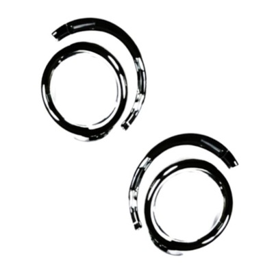 Рамка противотуманной фары l+p peugeot 307 цвет хром фото №1