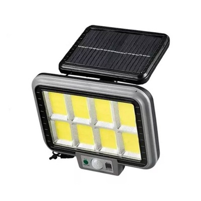 Lampa solarna 160 LED COB z czujnikiem i pilotem