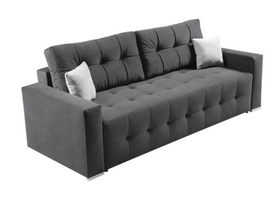 Pikowana kanapa BIG SOFA nowoczesna 255cm, z wciągami