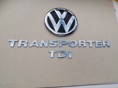 VW TRANSPORTER TDI T5 RESTYLING T6 EMBLEMA INSCRIPCIÓN DE TAPA  