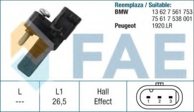 SENSOR POSITION SHAFT VALVE CONTROL SYSTEM BMW PEUGEOT  