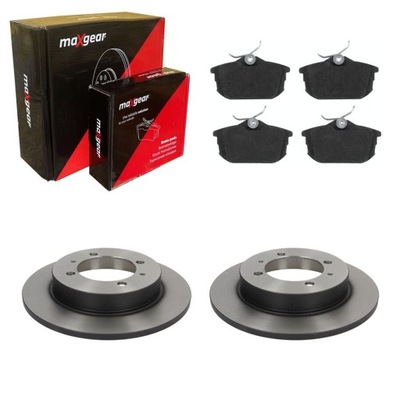 Тормозные диски тормозные + тормозные колодки задняя mitsubishi carisma space star volvo s40 i фото №1