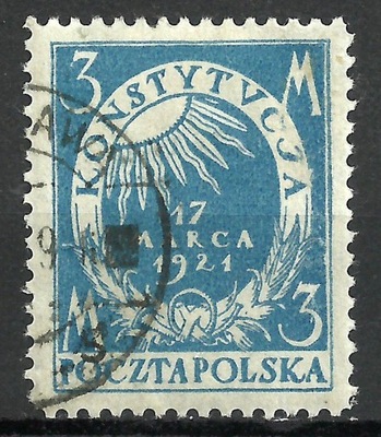 1921 Polska Fi.129 a KAS. UCHWALENIE KONST. gwar