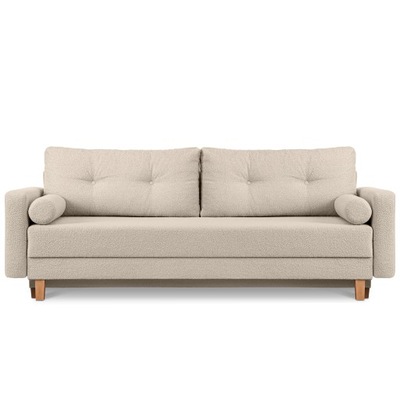 KANAPA ROZKŁADANA SOFA BOUCLE BARANEK ERISO KREM