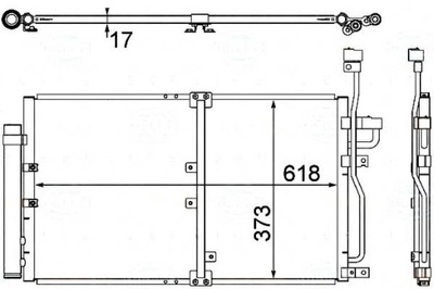 BEHR HELLA КОНДЕНСАТОР КОНДИЦІОНЕРА OPEL ANTARA 2,0D