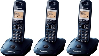 Telefon bezprzewodowy Panasonic KX TG2511 - 3 słuchawki - INTERKOM