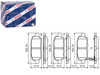 ZAPATAS DE FRENADO PARTE TRASERA NISSAN MAXIMA SUZUKI GRAND VITARA II 1.9D-3.2  