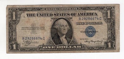 USA 1 dolar 1935 A silver certificate niebieskie pieczęcie