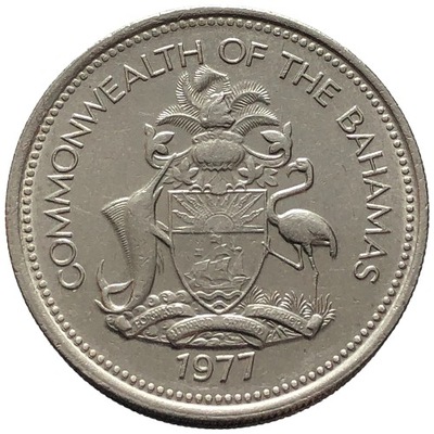 87141. Bahamy - 25 centów - 1977r.