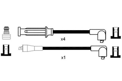 Набор трубопровод зажигания ngk 8268 фото №1