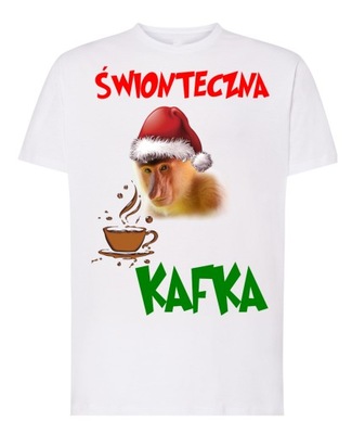 Koszulka T-Shirt Świąteczny Nosacz Świąteczna Kafka Prezent r.M