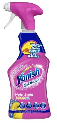 Vanish Oxi Action Odplamiacz Do Kolorowych i Białych Tkanin Spray 500ml