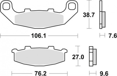 TRW TRINKELĖS STABDŽIŲ KAWASAKI GPZ 500 94-04, ZR 550 91-95, PRZOD/TYL 