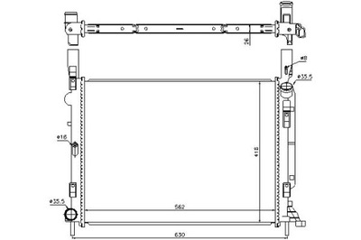 Nissens радиатор двигателя renault kangoo kangoo be фото №1