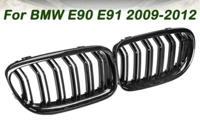 REJILLA DE RADIADOR BMW E90 E91 SERIE 3 CARBÓN 2009-2012  