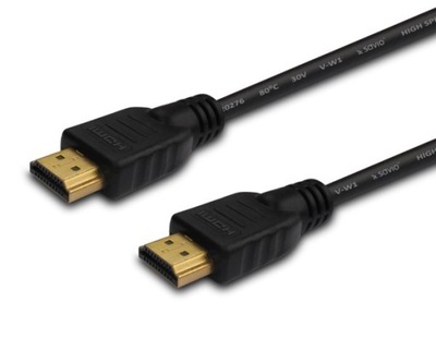 Kabel SAVIO cl-01 HDMI - HDMI ; 1,5m; kolor czarny