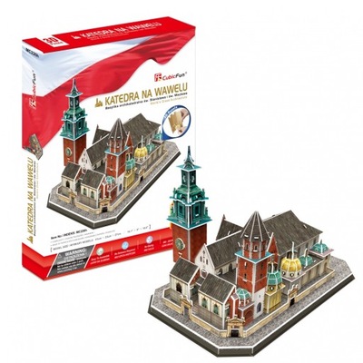 PUZZLE 3D Katedra na Wawelu Bazylika KLOCKI 2262