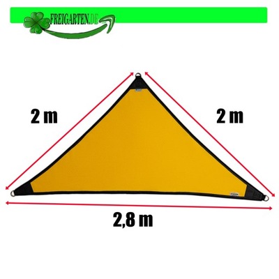 Żagiel przeciwsłoneczny wodoodporny madeUE 2,8x2x2