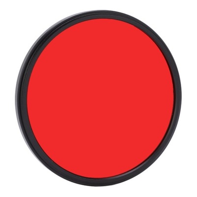 Czerwony filtr obiektywu aparatu Aparat wysokiej