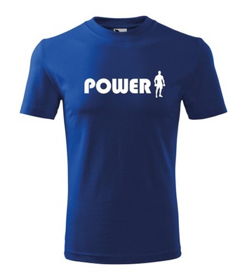 Koszulka T-shirt Power Moc Siłownia FIT męska