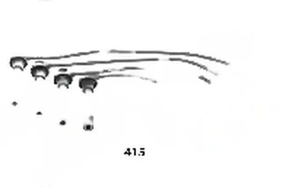 Набір трубопровід запалювання ashika 132-04-415 фото №1